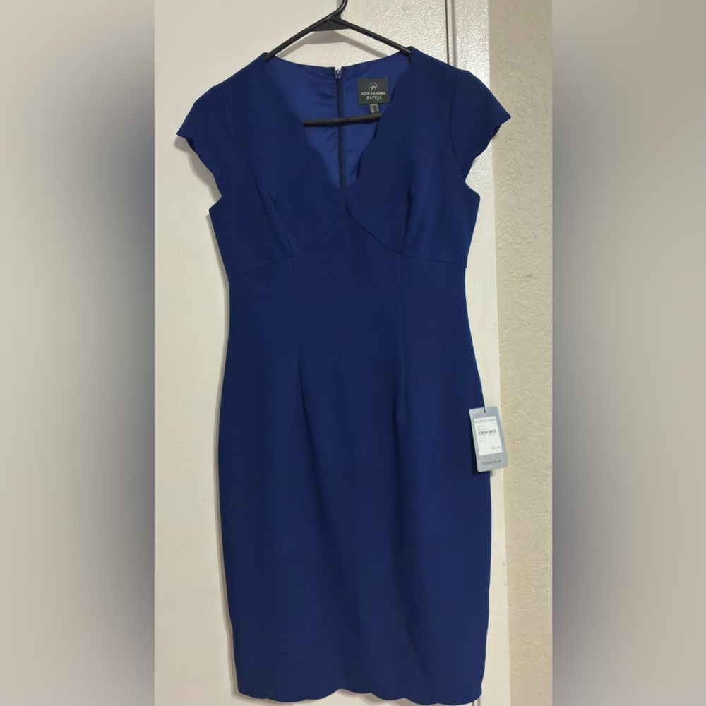 Adrianna Papell Royal Blue Mini Dress